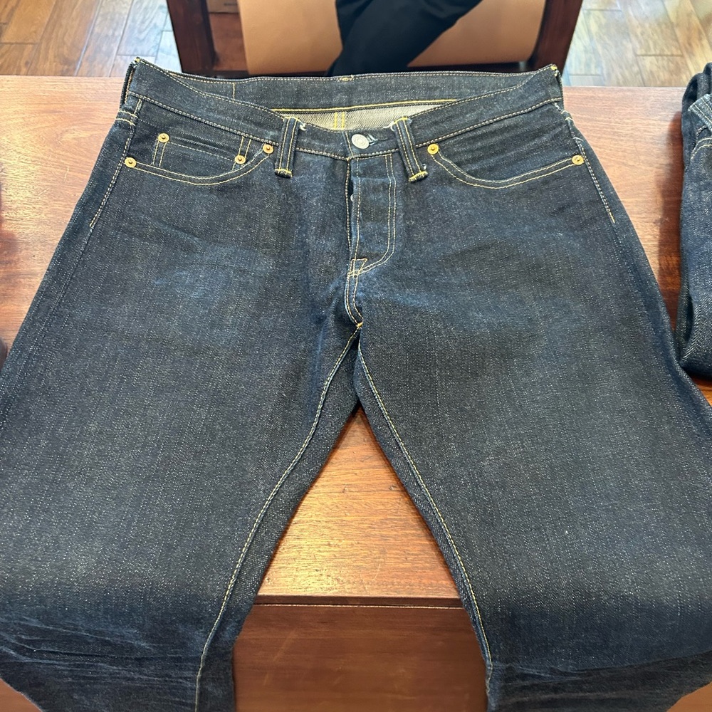 Men's Classic Blue Raw denim Jeans